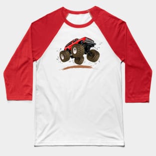 Cartoon monster truck Baseball T-Shirt